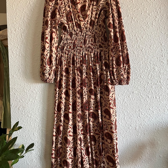 LUSANA Smocked Prairie Boho Dress XS NWT - Picture 5 of 7